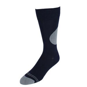 Dead Soxy Men's Circle Patch Mid-Calf Premium Novelty Dress Socks (1 Pair)